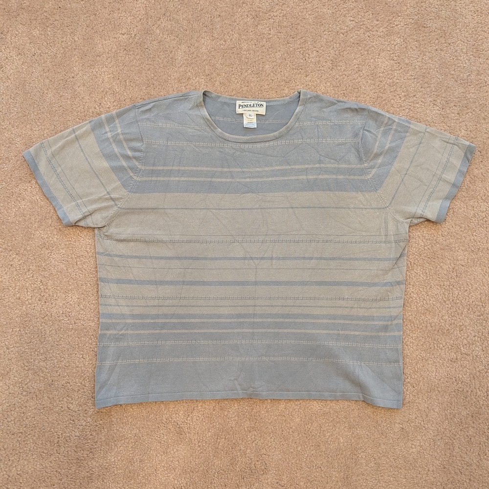 Pendleton Women's Short Sleeve Silk Blend Shirt - Picture 2 of 4